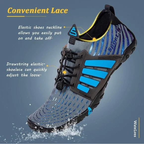 NWT WateLves Water Shoes Mens Womens Beach Swim Shoes Quick-Dry Aqua Socks - Picture 6 of 17